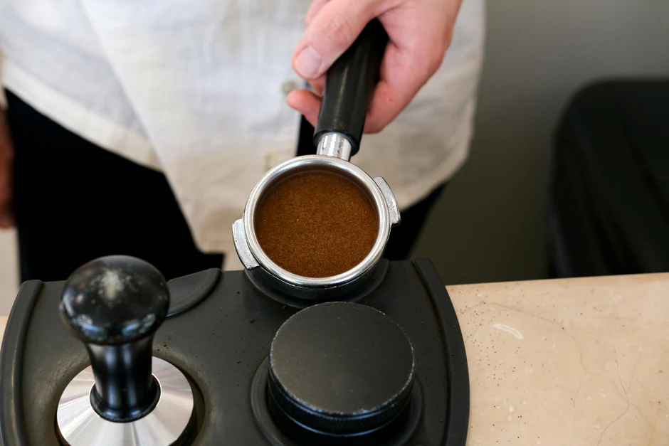 Portafilter and espresso cup