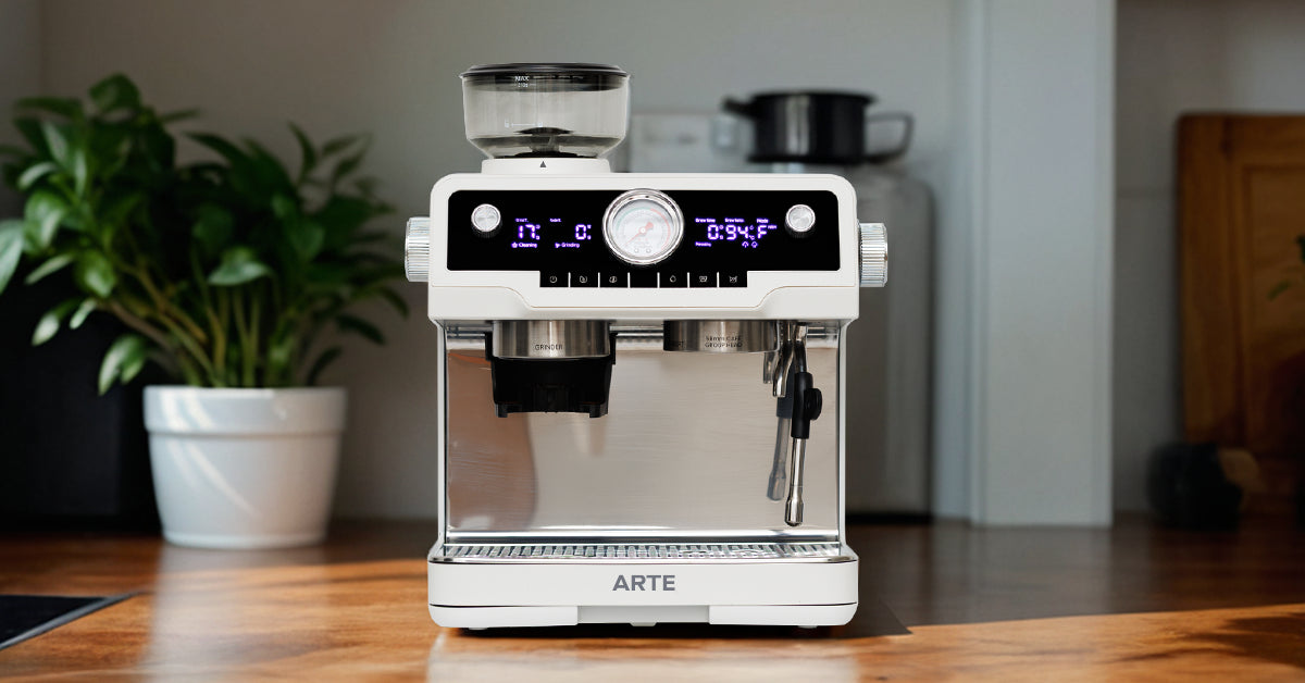 ARTE espresso machine on display